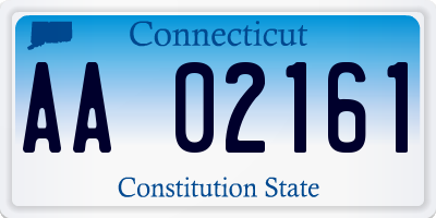 CT license plate AA02161