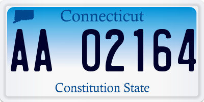 CT license plate AA02164