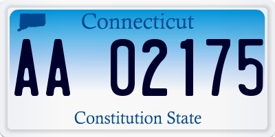 CT license plate AA02175