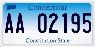 CT license plate AA02195