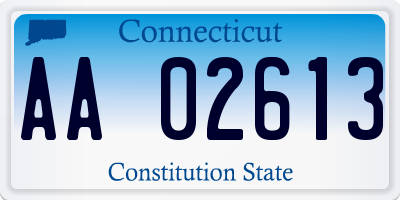 CT license plate AA02613