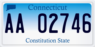 CT license plate AA02746