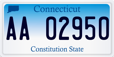 CT license plate AA02950
