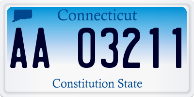 CT license plate AA03211