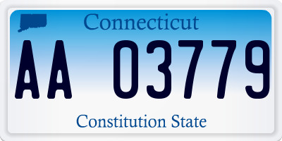 CT license plate AA03779