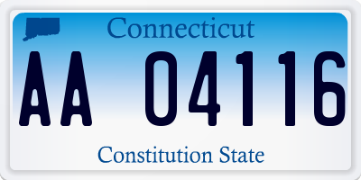 CT license plate AA04116