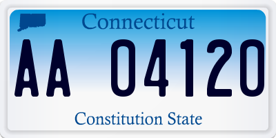 CT license plate AA04120