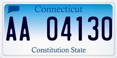 CT license plate AA04130