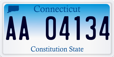 CT license plate AA04134