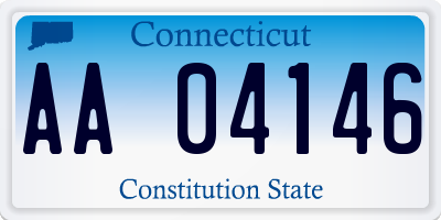 CT license plate AA04146