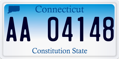 CT license plate AA04148