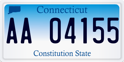 CT license plate AA04155