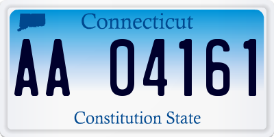 CT license plate AA04161