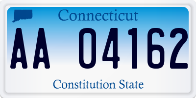 CT license plate AA04162