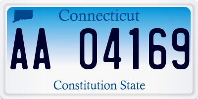 CT license plate AA04169
