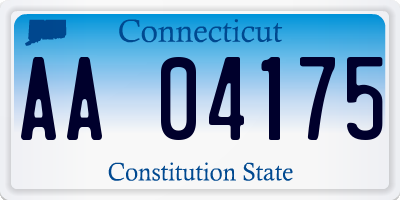 CT license plate AA04175