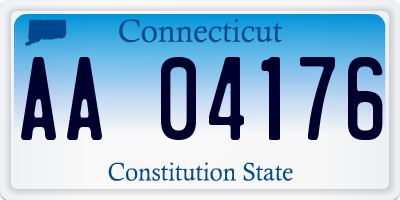 CT license plate AA04176