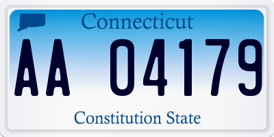 CT license plate AA04179