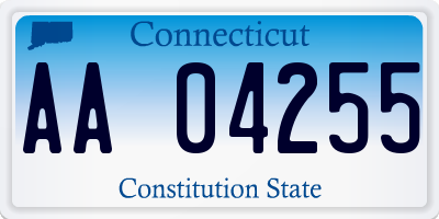 CT license plate AA04255