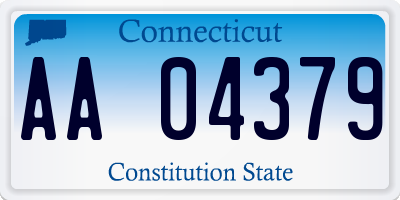 CT license plate AA04379