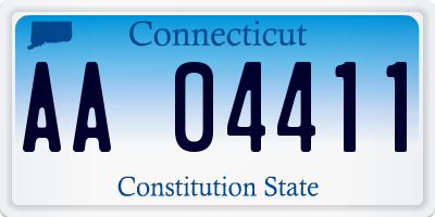 CT license plate AA04411