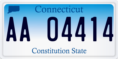 CT license plate AA04414