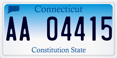 CT license plate AA04415
