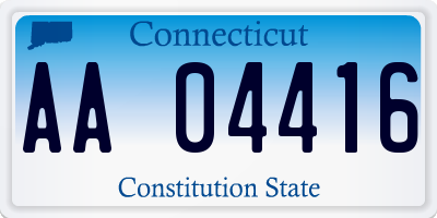 CT license plate AA04416