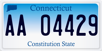 CT license plate AA04429