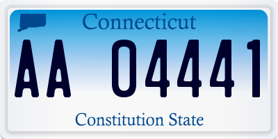 CT license plate AA04441