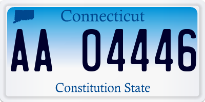 CT license plate AA04446