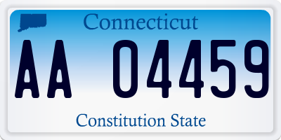 CT license plate AA04459