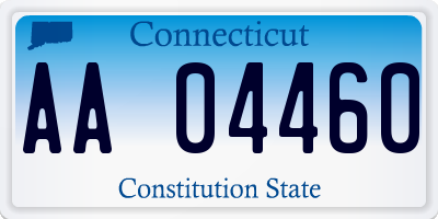 CT license plate AA04460