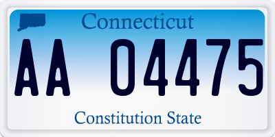 CT license plate AA04475