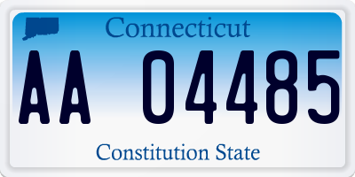 CT license plate AA04485