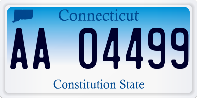 CT license plate AA04499