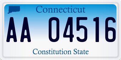 CT license plate AA04516