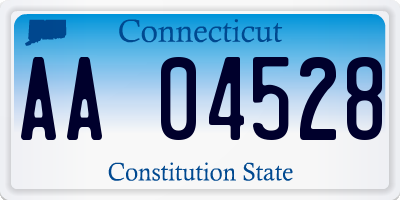 CT license plate AA04528