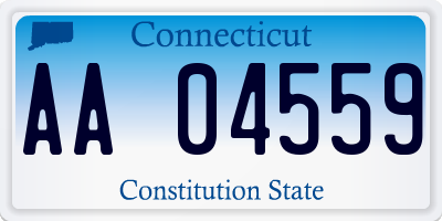 CT license plate AA04559