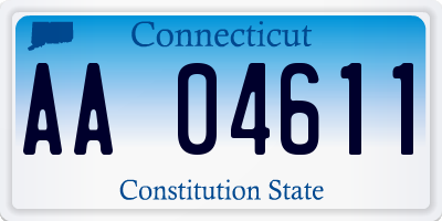 CT license plate AA04611