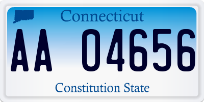 CT license plate AA04656