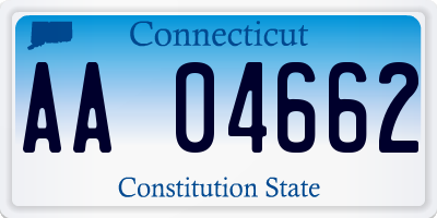 CT license plate AA04662