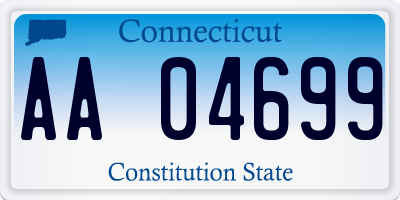 CT license plate AA04699