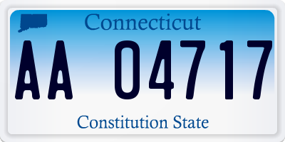 CT license plate AA04717