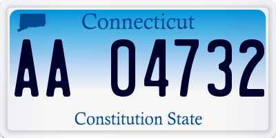 CT license plate AA04732