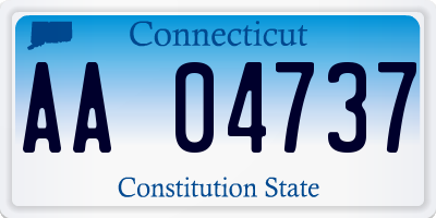 CT license plate AA04737