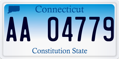 CT license plate AA04779