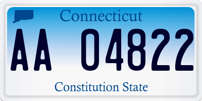 CT license plate AA04822