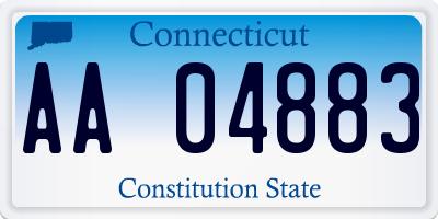 CT license plate AA04883