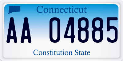 CT license plate AA04885